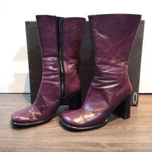 Mid calf Purple Boots